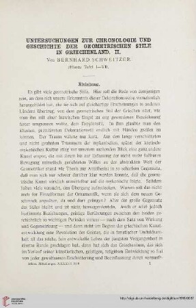 43: Untersuchungen zur Chronologie und Geschichte der geometrischen Stile in Griechenland, 2