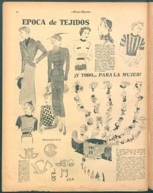 Época de tejidos [Dibujos]
