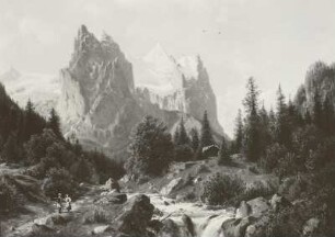 Gebirgslandschaft (Wetterhörner bei Grindelwald)