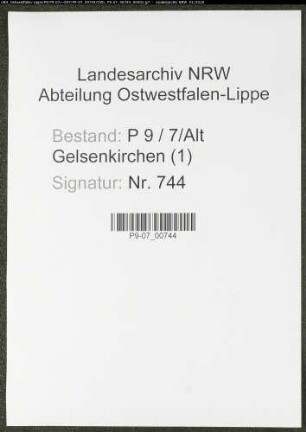 Namensverzeichnis Alt - Gelsenkirchen, Todesfälle