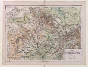 Karte der Markgrafschaft Mähren und des Herzogthums Schlesien
