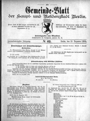1901,52: No. 52, 29. Dezember 1901