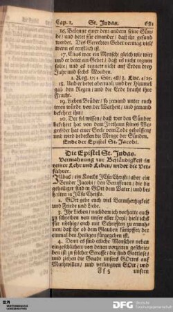 Die Epistel St. Judas.