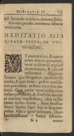 Meditatio Alia Quintae Feriae ...