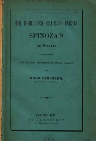 Werke im Urtexte : Opera philosophica. 3