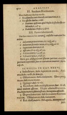 II. Studium Israëlitarum.