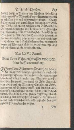 Das LXVI. Capitel.