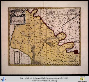 Carte du pays et forest d'Yveline.