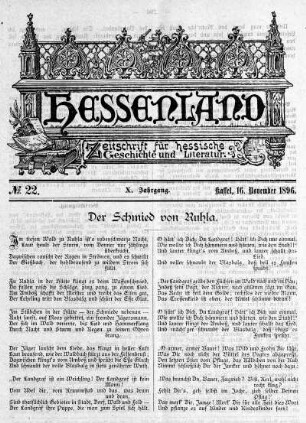 No. 22, 16. November 1896