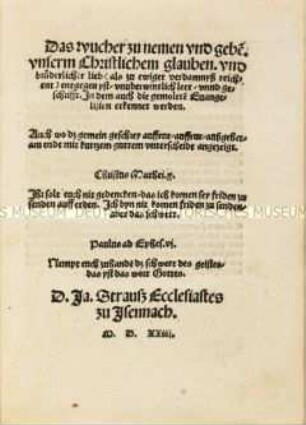 Dass Wucher zu nehmen und geben unserem christlichen Glauben und brüderlicher Liebe entgegen ist
