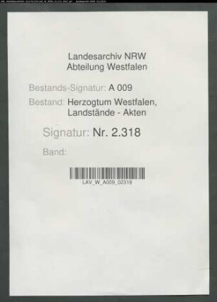 Belege (Nr. 235-455) zu der französischen Kriegskostenrechnung 1803/1804