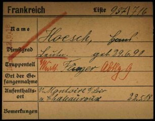 Hoesch, Hans - Hof, Karl