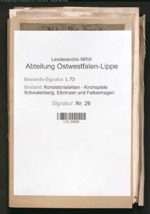 Besetzung der Pastorenstelle