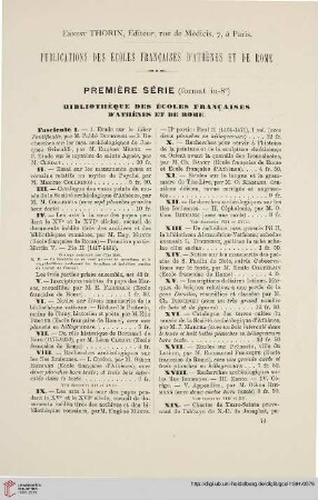 Publications des Écoles françaises d'Athènes et de Rome