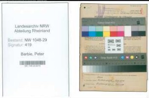 Entnazifizierung Peter Barbie , geb. 10.04.1902 (Beamter)