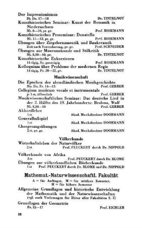 Mathemat.-Naturwissenschaftl. Fakultät