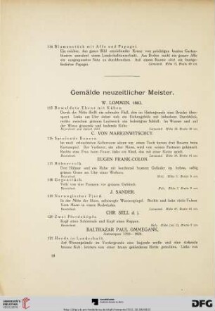 Gemälde neuzeitlicher Meister (Nr. 115-248a)