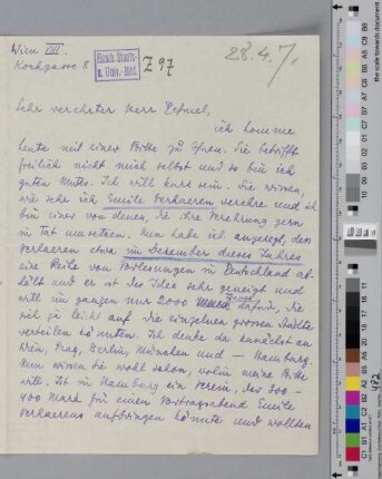 Brief an Richard Dehmel