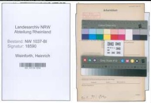 Entnazifizierung Heinrich Weinforth , geb. 21.03.1902 (Autoschlosser)
