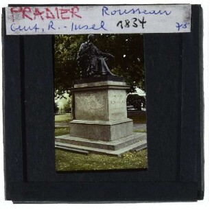 Genf, Île Rousseau,Genf, Pradier, Rousseau-Statue