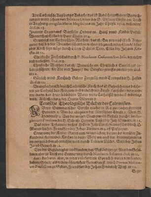 Teutsche Theologische Bücher der Calvinisten.