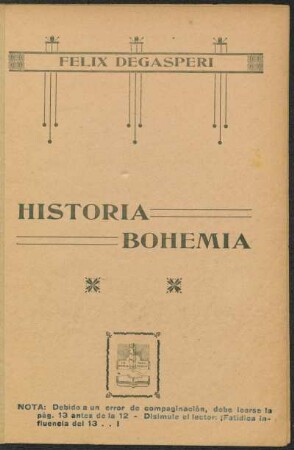 1919005300: Historia bohemia