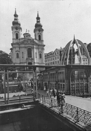 Karlovy Vary / Karlsbad, St. Maria Magdalena, Fassade; Dientzenhofer, Kilian Ignaz