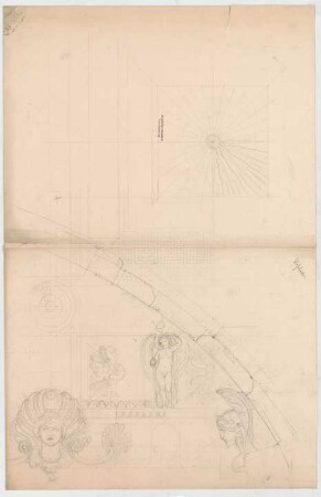 Thiersch, Friedrich von; Wiesbaden; Kurhaus - Details, Schnitt