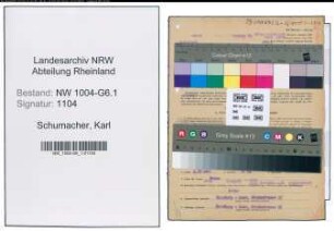 Entnazifizierung Karl Schumacher , geb. 01.08.1904 (Expedienst)