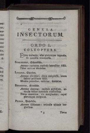 GENERA INSECTORUM.