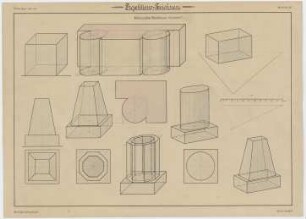 Projektions-Zeichnen. : Bez.: Schiefwinklige Darstellung. (dimetrisch)., Städt. Gewerbeschule., Guido Hertel., Blatt Nr. 20., Wint. Sem. 1901-02.