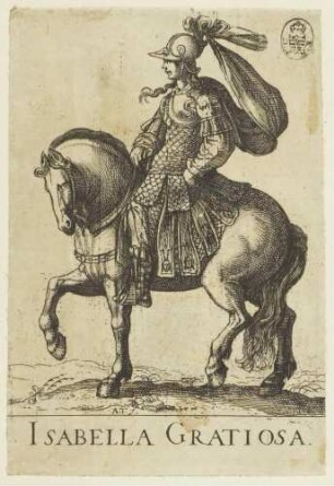 Isabella Gratiosa (Die anmutige Isabella, aus einer Serie von Kopien der Orlando Furioso-Serie mit veränderten Namensbezeichnungen)
