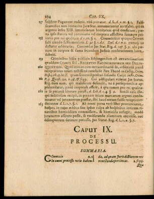 Caput IX. De Processu.