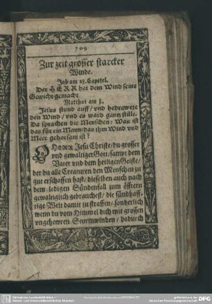 Zur zeit starcker Winde