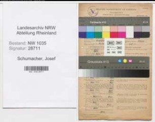Entnazifizierung Josef Schumacher , geb. 13.01.1892 (Modellbildhauer)