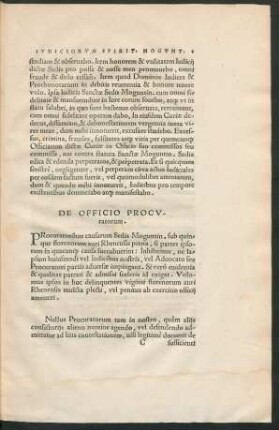 De Officio Procuratorum.