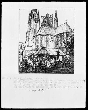 Bau eines gotischen Domes (Elisabethkirche in Marburg)
