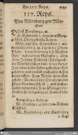 117. Reys. Von Nürnberg gen Mönchen