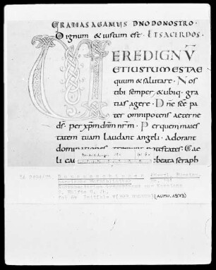 Hs.191 & Sacramentarium Gregorianum & fol 6v