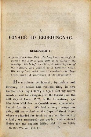 Gulliver's Travels, 2. Lemuel Gulliver's voyage to Brodbingnag