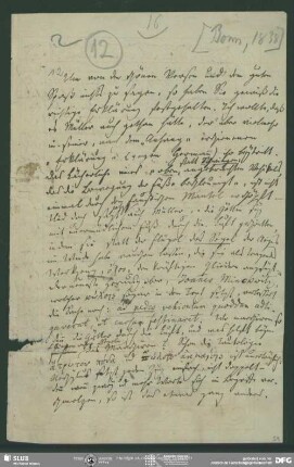 Eigenh. Brief von Friedrich Gottlieb Welcker an August Wilhelm von Schlegel, Bonn, 1838