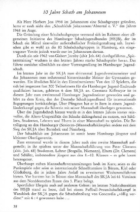 10 Jahre Schach am Johanneum