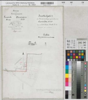 Opmünden (Bad Sassendorf), Separation Opmünden, Bl. 6 Brouillonkarte I Beusingsen Flur 9