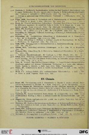 XV. Chemie (Nr. 4512-4529)