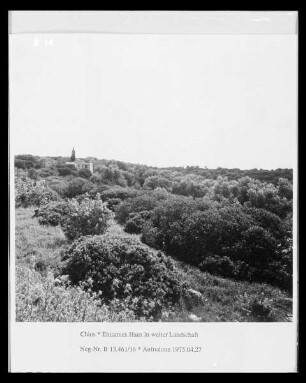 Landschaft auf Chios - Einsames Haus in weiter Landschaft