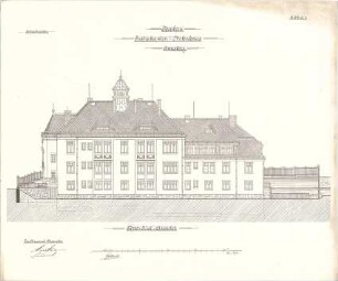 ohne Verfasserangabe; Annaberg / Chemnitz (Sachsen); Justizbeamten - Wohnhaus, Neubau - Nordwestseite (Ansicht)