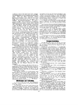 Mitteilungen und Nachrichten