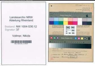 Entnazifizierung Nikola Vollmer , geb. 18.06.1887 (Heizer)