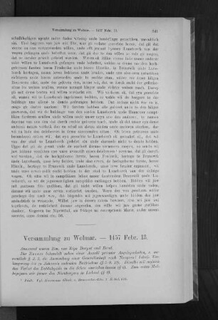 Versammlung zu Wolmar. - 1457 Febr. 13.