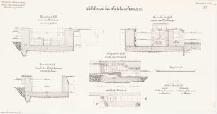 Schleuse, Spiekershausen: Schnitte 1:100